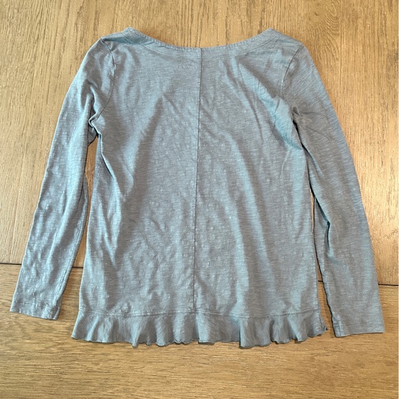 Susina Long Sleeve Boatneck T-Shirt Size Small Blue - Picture 7 of 8